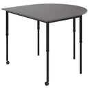 KS056 D-End 高度可調坐立式學校桌｜Sit-Stand Adjustable School Desk