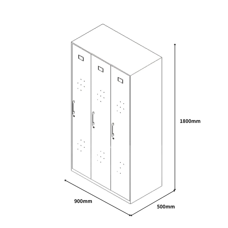 SST007 Tecno office thin edge stainless steel metal handle storage cabinet wardrobe