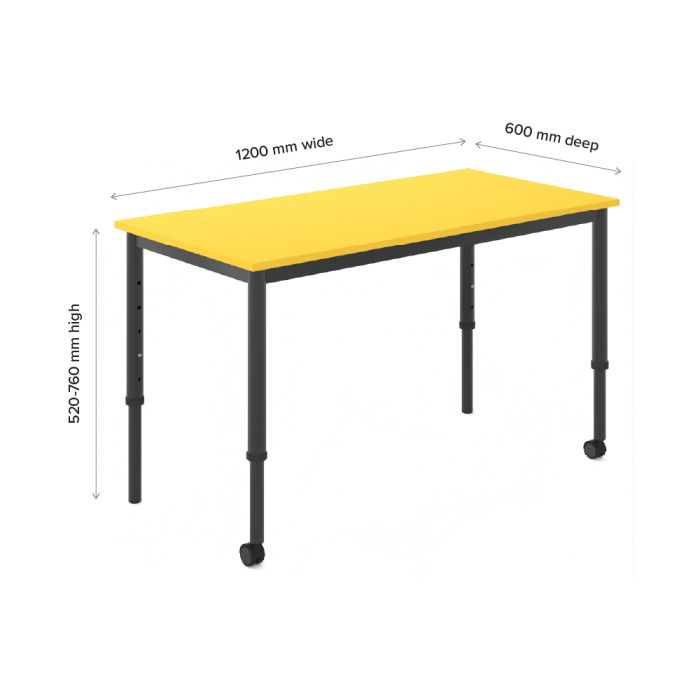 KS050 Studio Upright height adjustable student desk