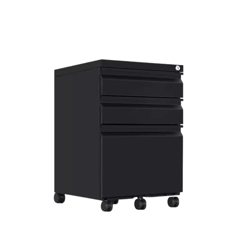 SST015 Statico three-layer drawer metal stainless steel movable drawer file cabinet