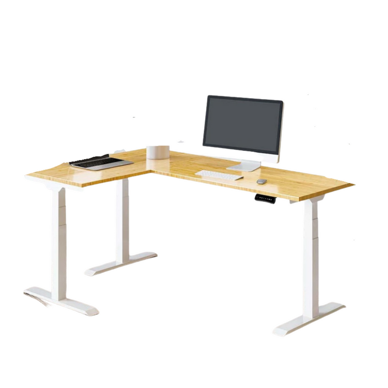 L-Shaped Up Standing Desk - Compact Adjustable Desk 