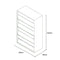 SST014 Urbano Office Thin-edged Steel Magazine Cabinet