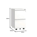 SST016 Solido Double-layer drawer Metal stainless steel movable drawer file cabinet