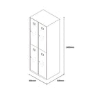 SST007 Tecno office thin edge stainless steel metal handle storage cabinet wardrobe