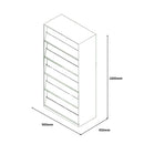 SST014 Urbano Office Thin-edged Steel Magazine Cabinet