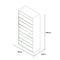 SST014 Urbano Office Thin-edged Steel Magazine Cabinet