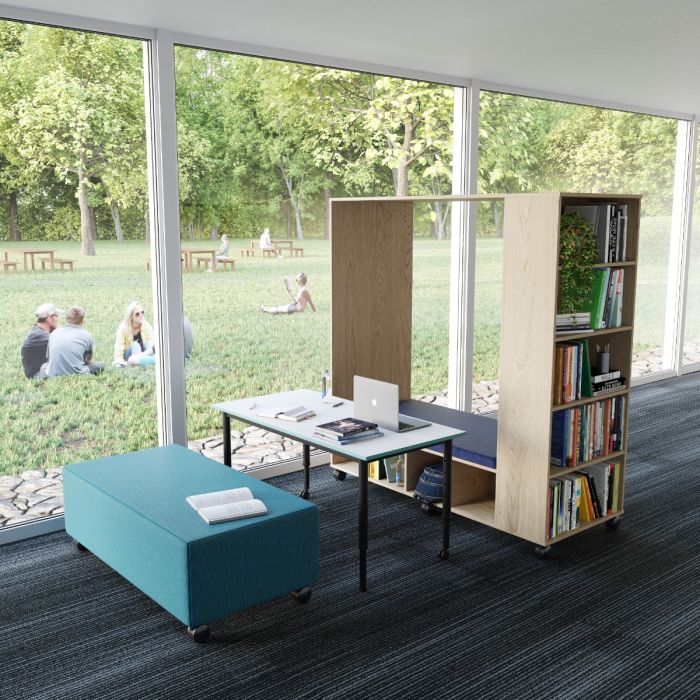 KS050 Studio Upright height adjustable student desk