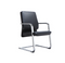 KH141-N Andro mid-back arched galvanized leg leather reception chair