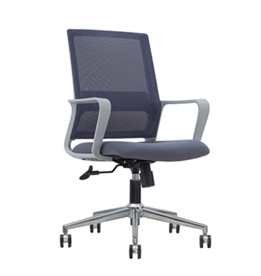 KH-219B-HS-Umbe Mid-Back Mesh Chair (Simple Style) (White Frame)