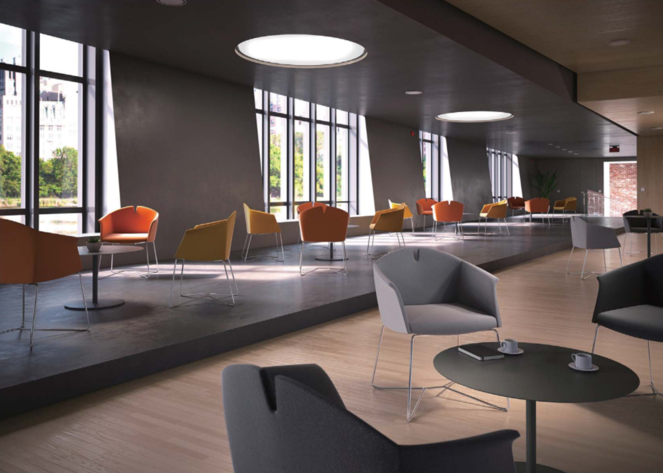 KSY096-OU Agio 時尚布藝洽談會客椅