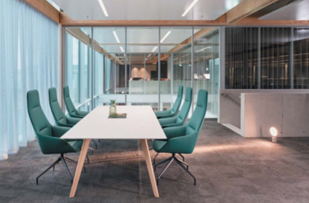 KSY087-OU Tregua 時尚皮革旋轉洽談會客椅