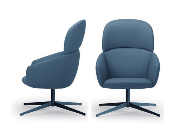 KSY069-OU Isola 時尚簡約布藝扶手休閒椅