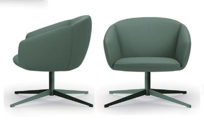 KSY069-OU Isola 時尚簡約布藝扶手休閒椅