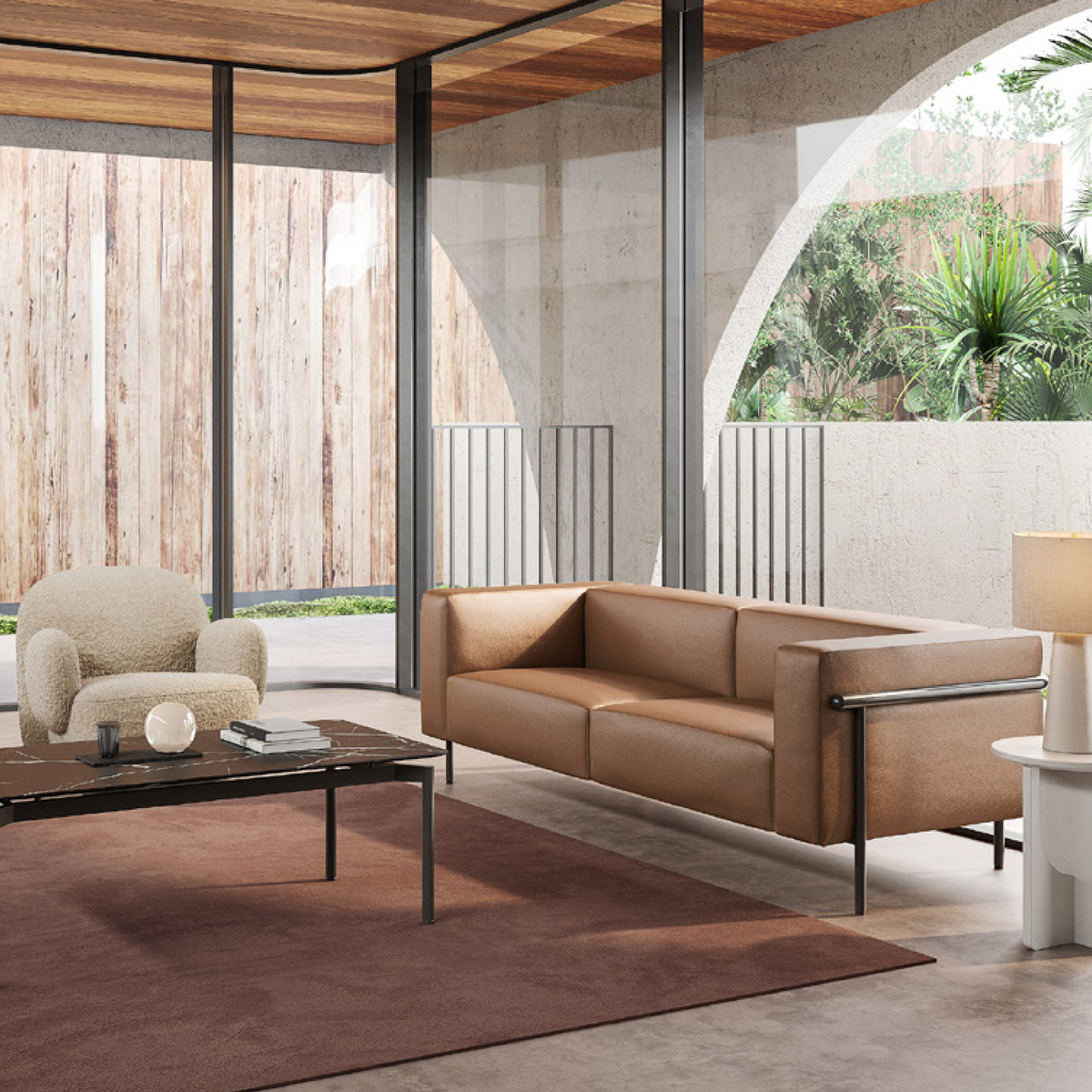 AR167047 意大利風格梳化｜簡約線條與精緻工藝美學