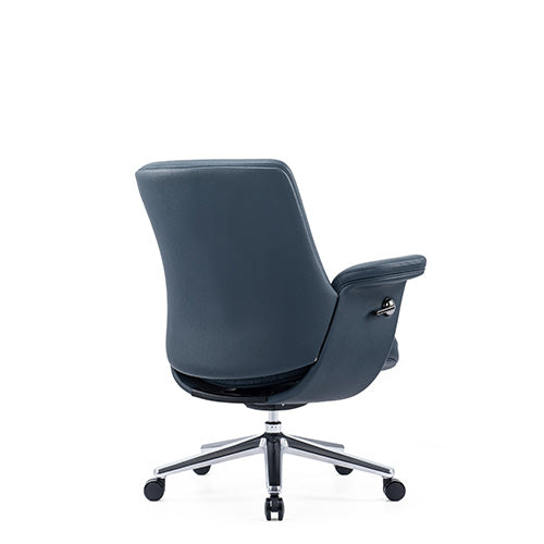 KH399-L Basi Mid-Back Black Leather Executive Chair