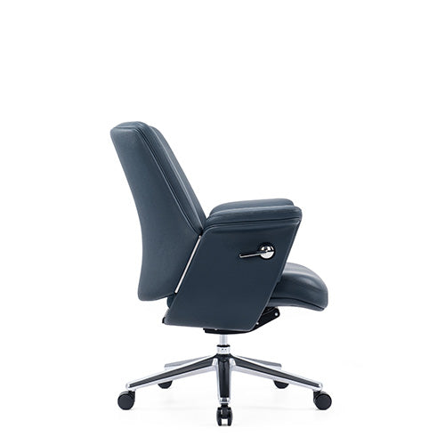 KH399-L Basi Mid-Back Black Leather Executive Chair