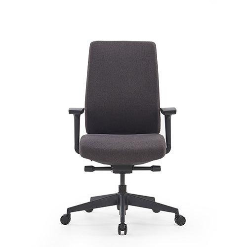 KH-K55B 高背辦公椅  黑腳設計＋3D扶手