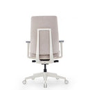 KH-K55B-BS-Cora High Back Office Chair with White Legs and 3D Armrests