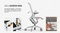 GT-0015 O2 Middle Back Arm Rear Armwork Ergonomic Office Chair Computer Chair