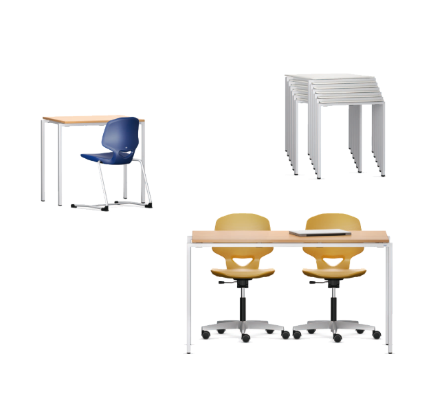 KS018 Studio Table 可堆疊四腳桌