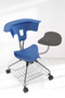 KAD17 Confo Saddle Chair with Writing Tablet on Wheels