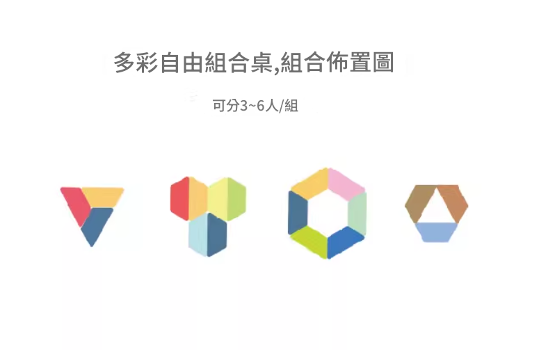 KAD19 Conce 梯形雙層組合桌