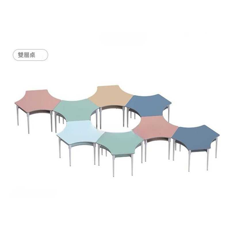 KAD44 Creat 曲線六邊形雙層組合桌