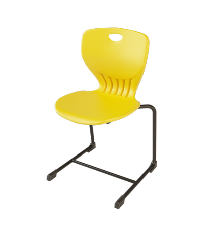 KEM081 Stackable Plastic Bow-Shaped Leg Training Chair