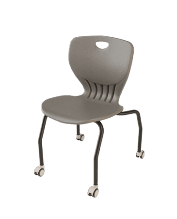 KEM084 Column Stackable Training Chair with Wheels