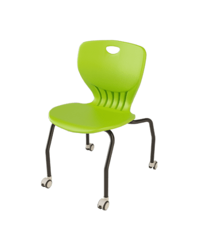 KEM084 Column Stackable Training Chair with Wheels