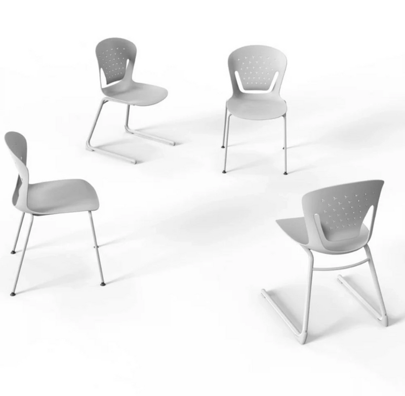 KH-003A UCUP 4-foot stackable plastic classroom training chair | Ergonomic design