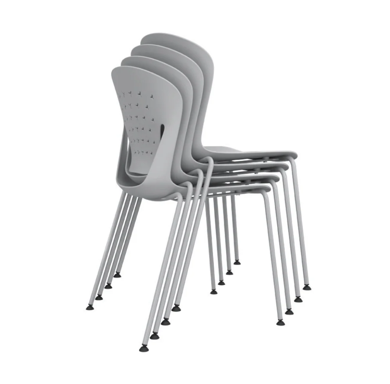 KH-003A UCUP 4-legged stackable plastic classroom training chair | Ergonomic design