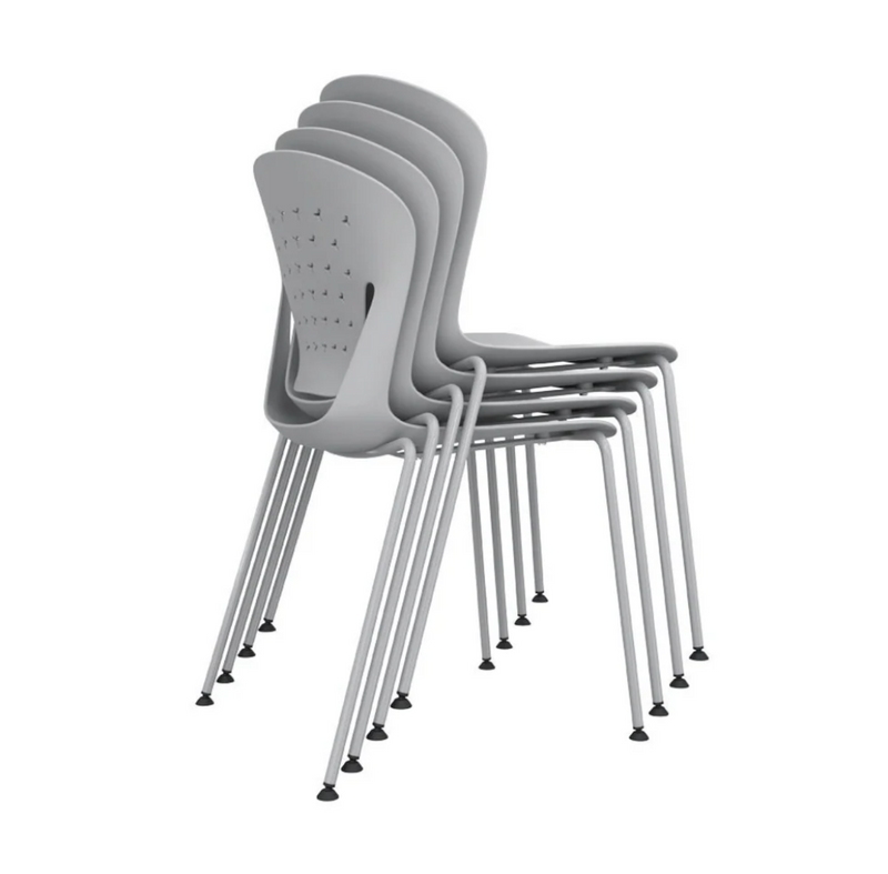 KH-003A UCUP 4-foot stackable plastic classroom training chair | Ergonomic design