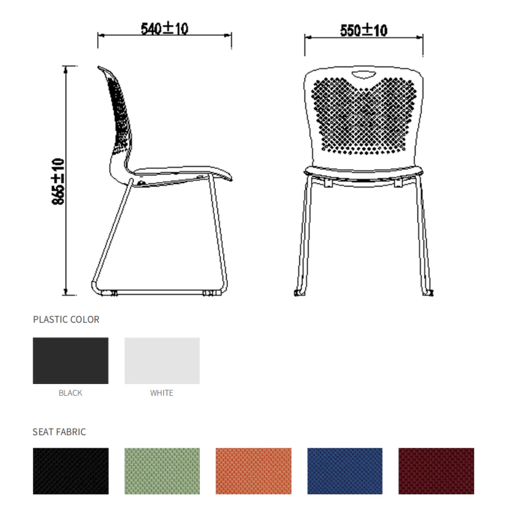 KEM065A PIVOT-A 塑膠雪橇腳培訓疊椅