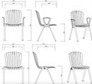 KH-006-A LING-A Stackable Plastic Training Chair｜The first choice for public space storage