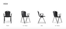 KH-006-A LING-A Stackable Plastic Training Chair｜The first choice for public space storage