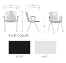 KH-006-B LING-B Stackable Armchair