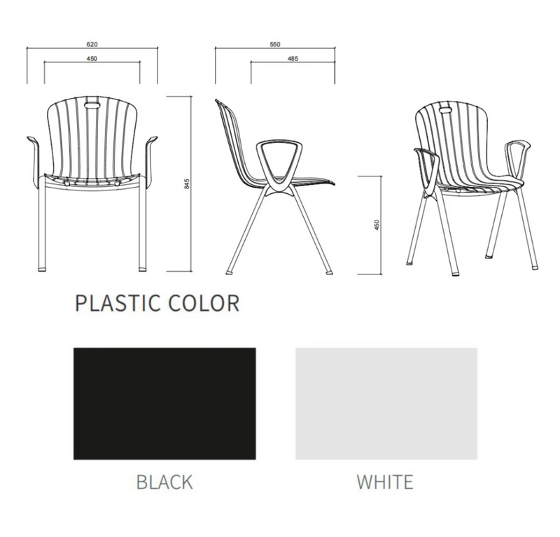 KH-006-B LING-B Stackable Armchair