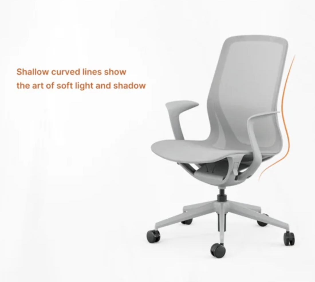 KH-001LR Aria Light Mid-Back Ergonomic Mesh Office Chair 