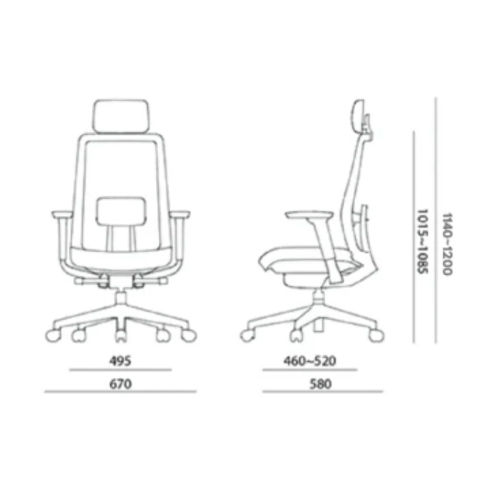 KR001B Krede K10M 韓國全網布人體工學辦公椅電腦椅