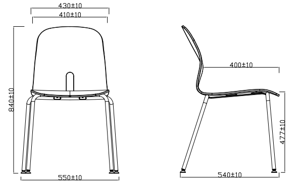 KSC049B Aero 四腳實木培訓椅