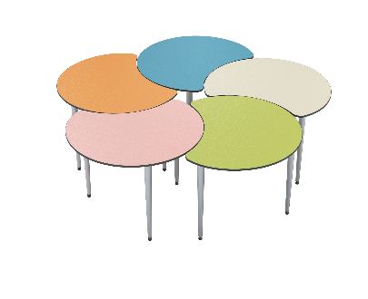 KST043 Piccolo Moon Single-Layer Combination Table