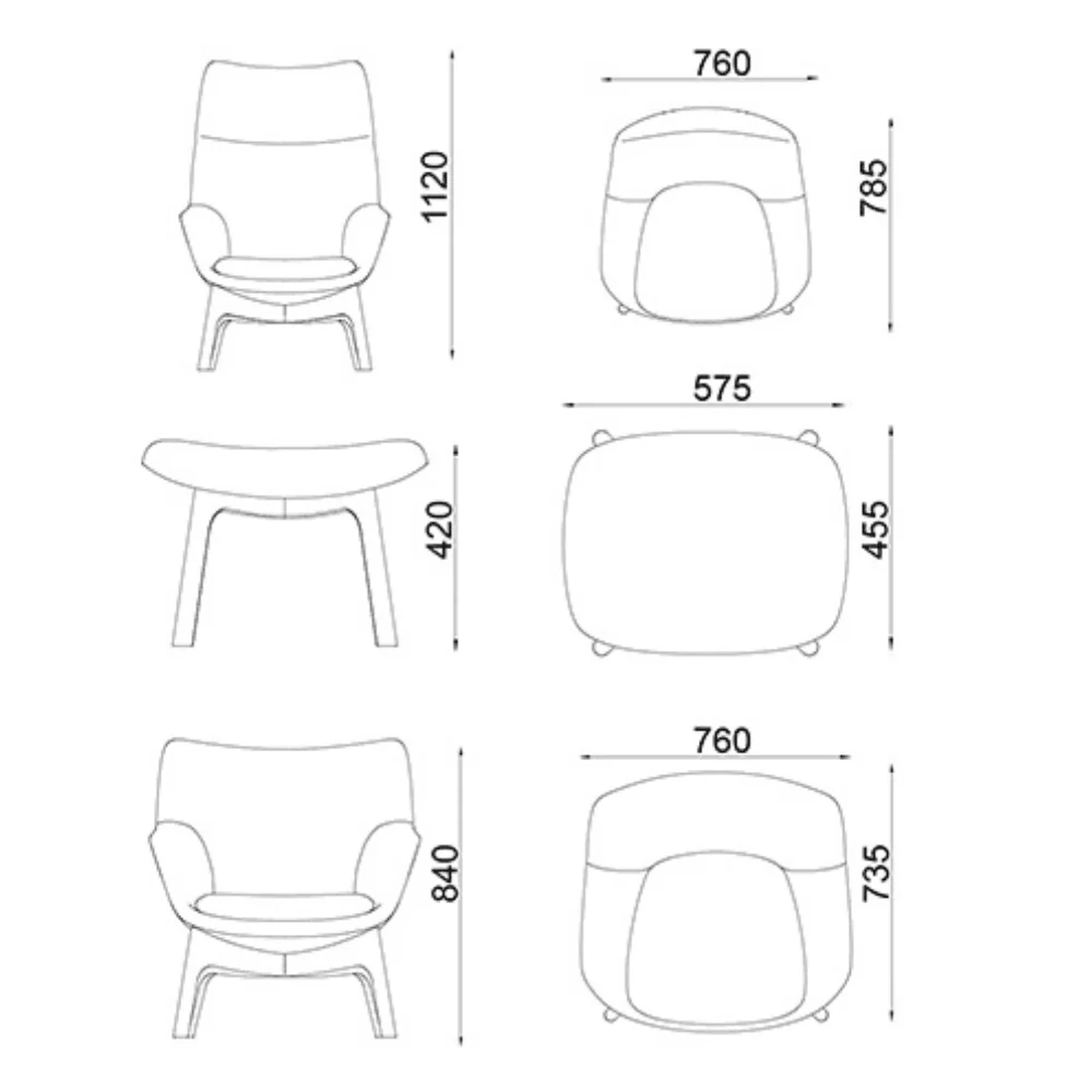 KST055 Futon 高背布藝休閒椅扶手椅