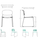 Kim Vetro 塑膠可堆疊培訓椅｜Stackable Training Chair