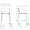 Kim Vetro 塑膠可堆疊培訓椅｜Stackable Training Chair