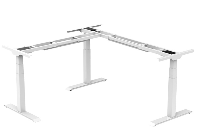 L-Shaped Up Standing Desk - Compact Adjustable Desk 
