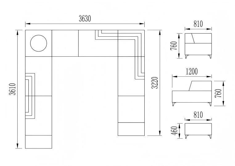 ST173 Riposo 現代布藝模組化組合梳化
