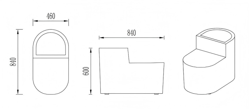 ST181 Homa 布藝坐墩梳化