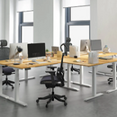 L-SHAPED UP STANDING DESK - Display Mobile Lift Table｜Portable Adjustable Height Desk 