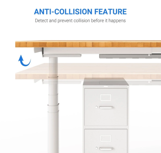 PROM STANDING DESK-Walnut_White (E7-02W)